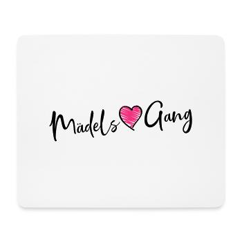 maedels gang heart - Mousepad (Querformat) - Weiß - Vorne
