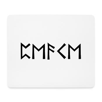 Peace - rune script - Mouse Pad (horizontal) - white - Front