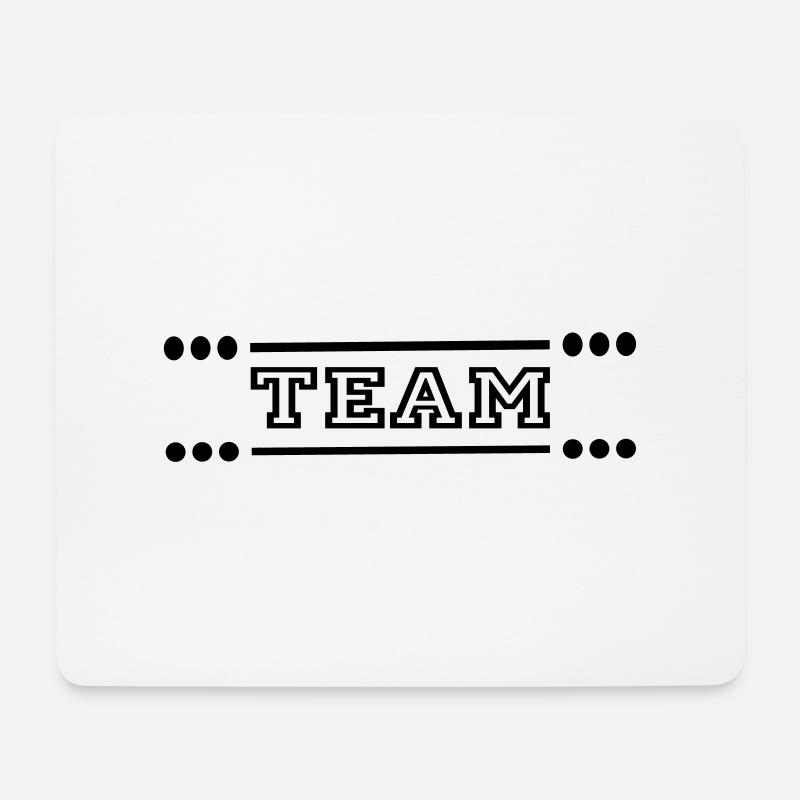 Team - Mousepad (Querformat) - Weiß