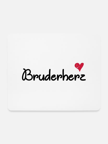 für den Bruder - bruderherz - Mousepad (Querformat) - Weiß