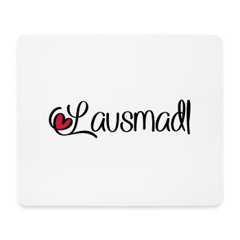 Lausmadl - Mousepad (Querformat) - Weiß - Vorne