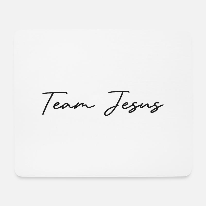 Team Jesus - Mousepad (Querformat) - Weiß