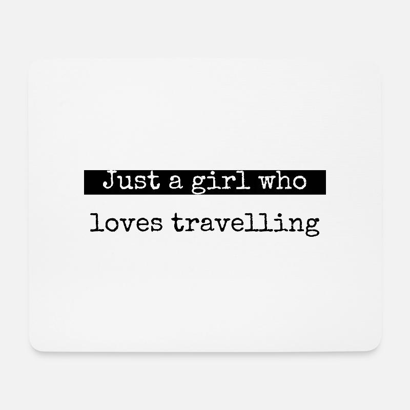 attitude airline boat travel the world gift - Mousepad (Querformat) - Weiß