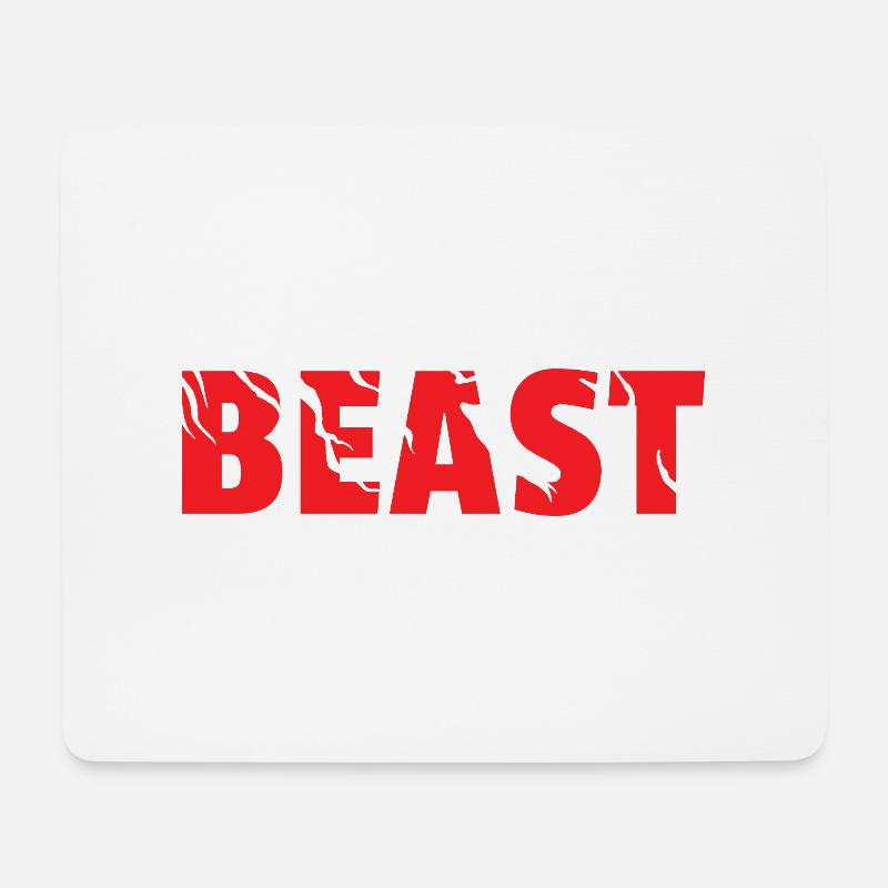 Lass das Biest im Inneren los! - Mousepad (Querformat) - Weiß