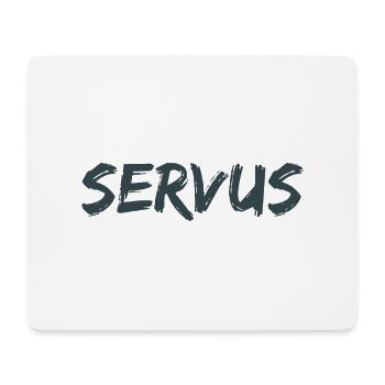 Servus! - Mousepad (Querformat) - Weiß - Vorne