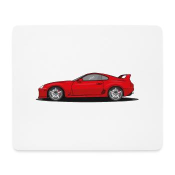 Japanese sports car Supra - Mouse Pad (horizontal) - white - Front