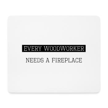 arboriculture chainsaw grab blogger carpenter - Mouse Pad (horizontal) - white - Front