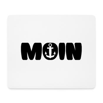 MOIN schwarz - Mousepad (Querformat) - Weiß - Vorne