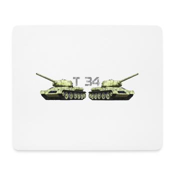 T34 - Mouse Pad (horizontal) - white - Front