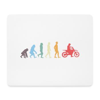 EVOLUTION MOTO T-SHIRT - Tapis de souris (format paysage) - blanc - Devant