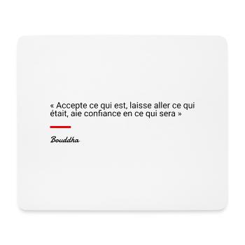 Bouddha - Tapis de souris (format paysage) - blanc - Devant