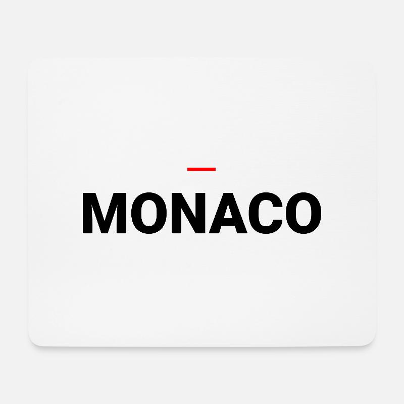 MONACO - Mousepad (Querformat) - Weiß