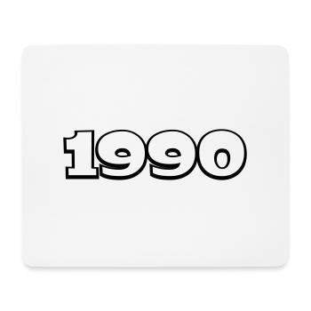 Année de naissance 1990 - Tapis de souris (format paysage) - blanc - Devant