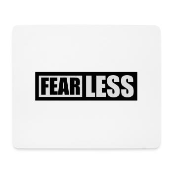 fearless Text Quote Design - Mouse Pad (horizontal) - white - Front