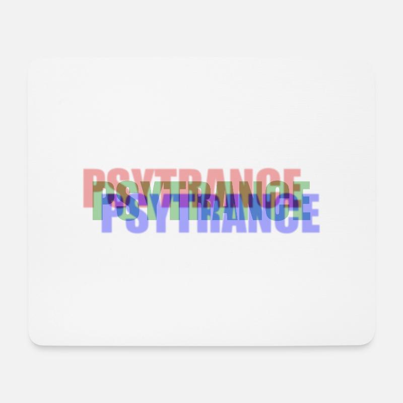 PSYTRANCE - Mouse Pad (horizontal) - white