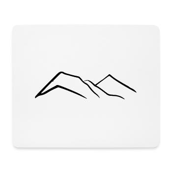 Berge Berg Wandern Abenteuer Freien Reise Vektor 8 - Mousepad (Querformat) - Weiß - Vorne