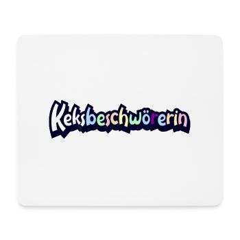 Keksbeschwörerin Schriftzug - Mousepad (Querformat) - Weiß - Vorne
