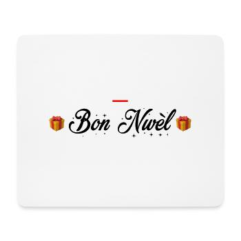 Bon Nwèl - Tapis de souris (format paysage) - blanc - Devant