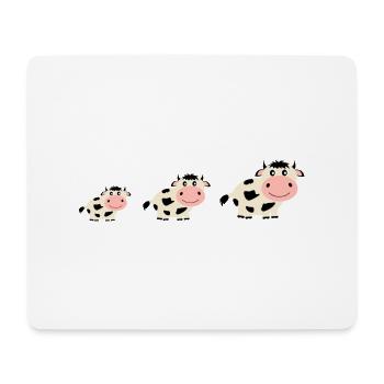 Bande dessinée Vaches Vaches - Tapis de souris (format paysage) - blanc - Devant