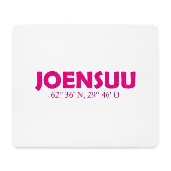Joensuu - Finlande - Coordonnées - Longitude Latitu - Tapis de souris (format paysage) - blanc - Devant