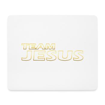 Team Jesus gold - Mouse Pad (horizontal) - white - Front