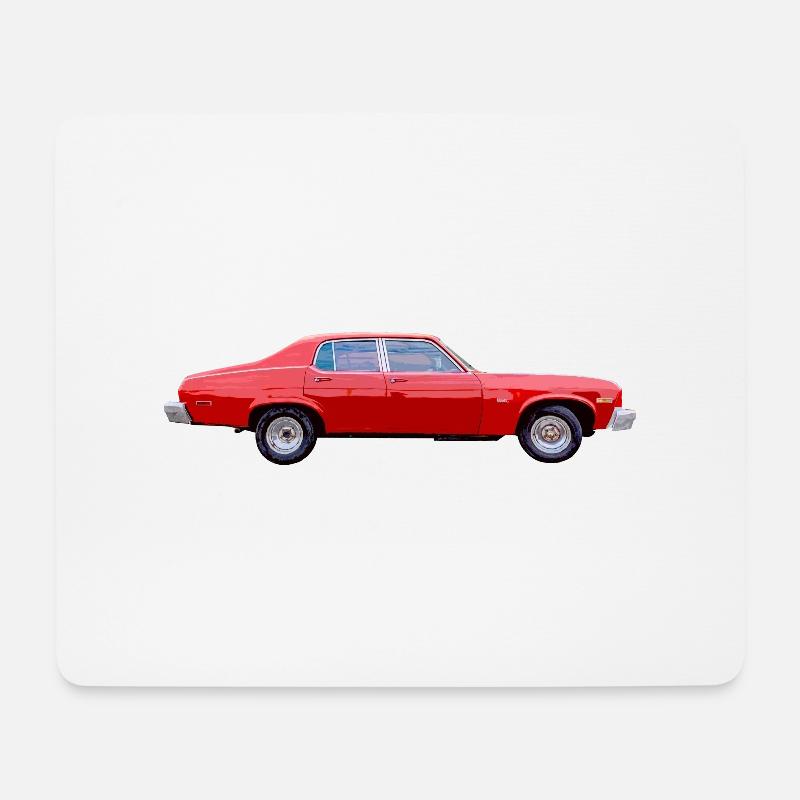 Old American car - Mouse Pad (horizontal) - white