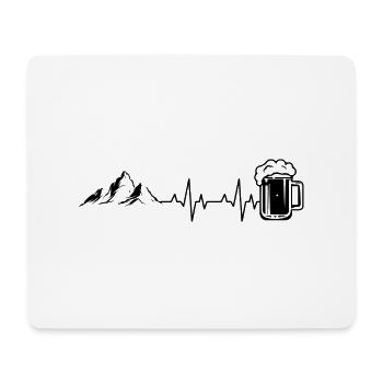 Mountainbiker Fahrrad Radsport - Mousepad (Querformat) - Weiß - Vorne