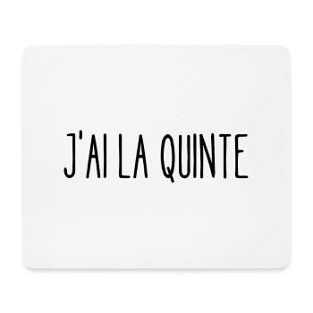 j'ai la quinte - Tapis de souris (format paysage) - blanc - Devant