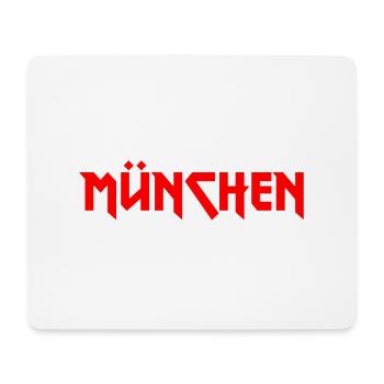 Modisches Heimat MÜNCHEN Metal-Design - Mousepad (Querformat) - Weiß - Vorne