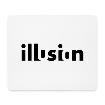 Illusion - Tapis de souris (format paysage) - blanc - Devant