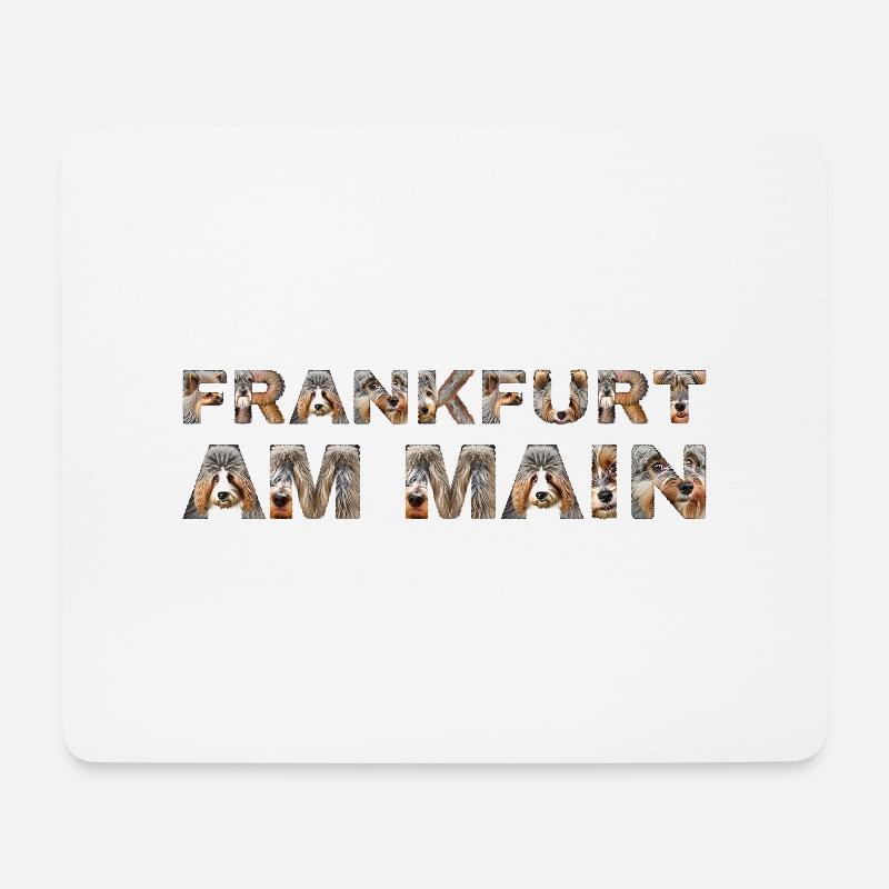 Frankfurt am Main Hund - Mousepad (Querformat) - Weiß