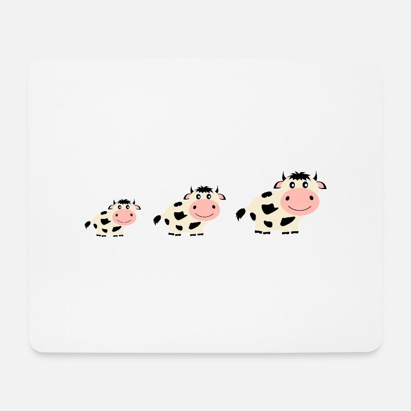 Kuh Kühe Comic - Mousepad (Querformat) - Weiß