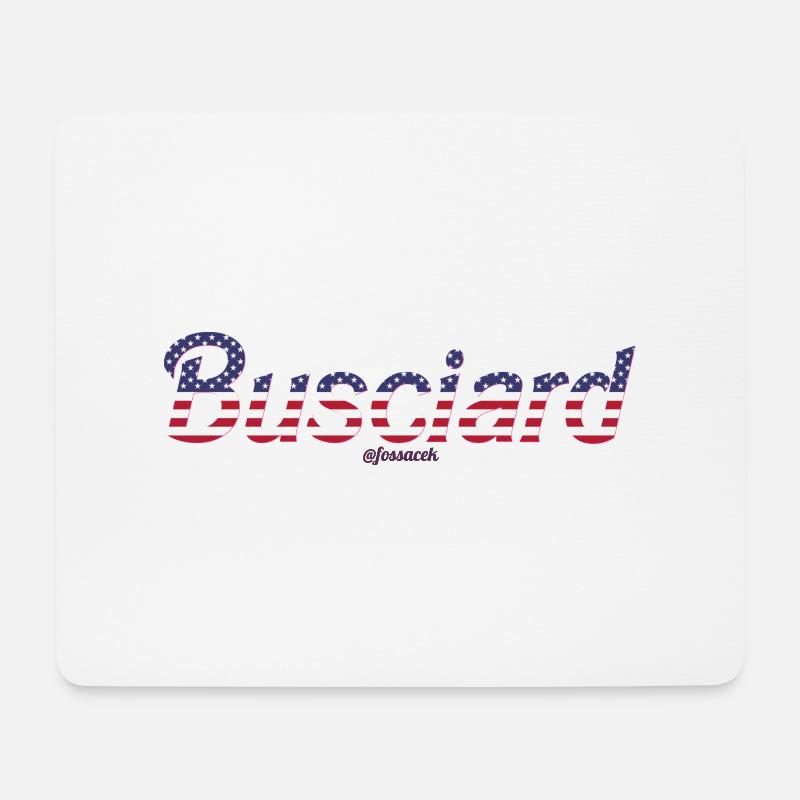 Busciard - Mousepad (Querformat) - Weiß