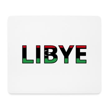 Drapeau Libye - Tapis de souris (format paysage) - blanc - Devant