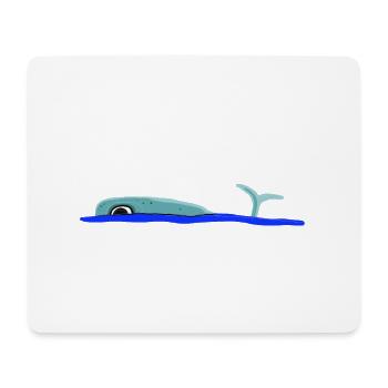 Wal - Mousepad (Querformat) - Weiß - Vorne