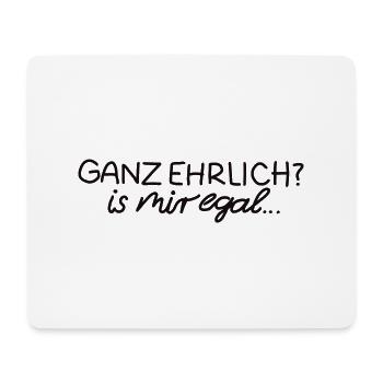Egal - Mousepad (Querformat) - Weiß - Vorne