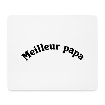 MEILLEUR PAPA - Tapis de souris (format paysage) - blanc - Devant
