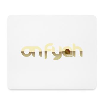 ridm on fyah - Mousepad (Querformat) - Weiß - Vorne