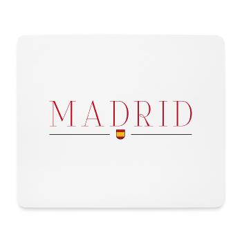 Madrid, Espagne Style Design T-Shirt - Tapis de souris (format paysage) - blanc - Devant