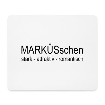 Top moderner T-Shirt Design Herren Must have 2024 - Mousepad (Querformat) - Weiß - Vorne