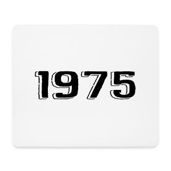 Jahrgang 1975 geboren Geburtstag Retro 1975 - Mousepad (Querformat) - Weiß - Vorne