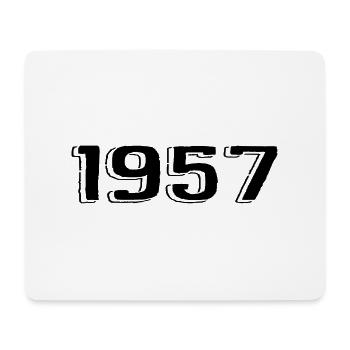 Vintage 1957 Naissance Anniversaire Rétro 1957 - Tapis de souris (format paysage) - blanc - Devant