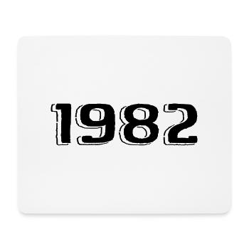 Vintage 1982 Born Birthday Retro 1982 - Mouse Pad (horizontal) - white - Front