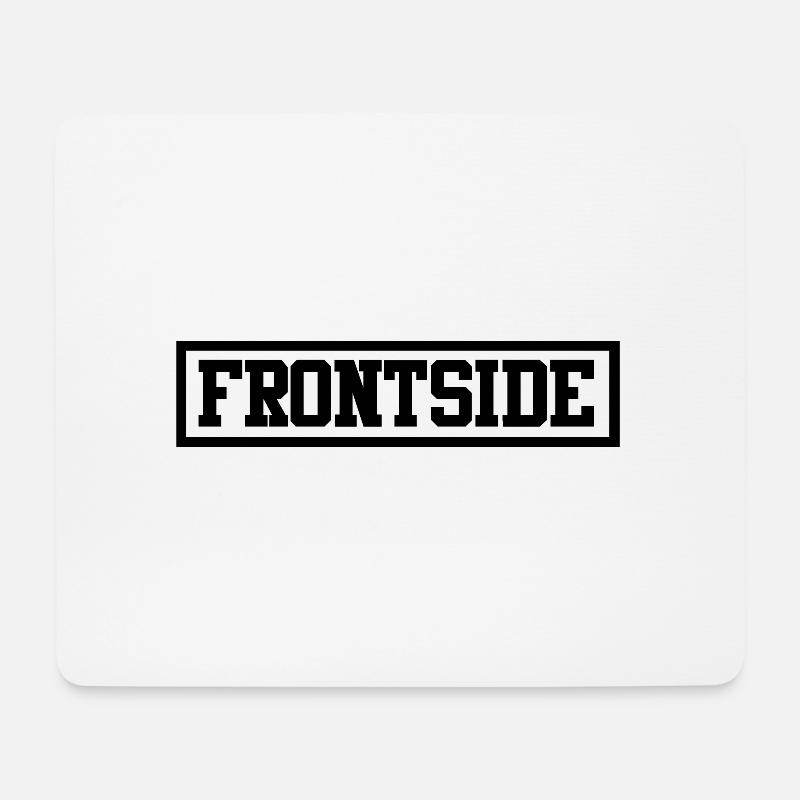 Frontside - Mousepad (Querformat) - Weiß