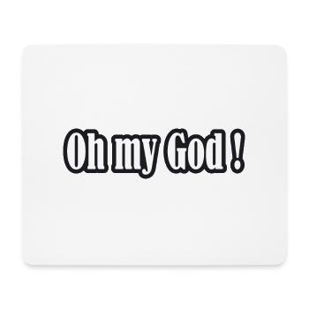 woezoo oh my god shirt new collection - Tapis de souris (format paysage) - blanc - Devant