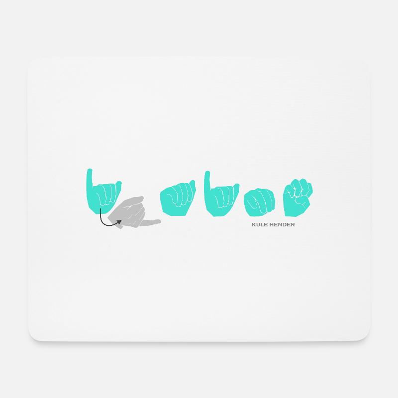 JAIME türkis - Mousepad (Querformat) - Weiß