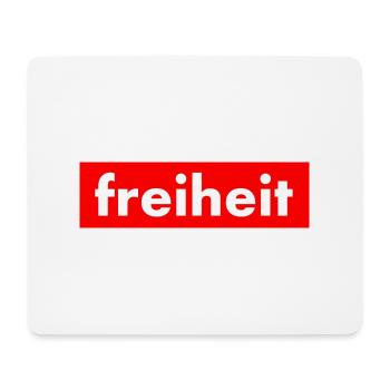 Freiheit - Mousepad (Querformat) - Weiß - Vorne