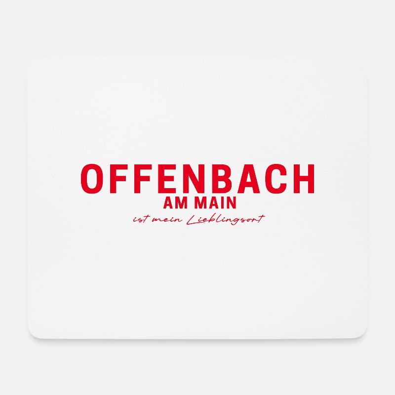 Offenbach T-Shirt – Für echte Fans - Mousepad (Querformat) - Weiß