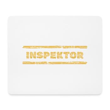Inspector as a profession - Mouse Pad (horizontal) - white - Front