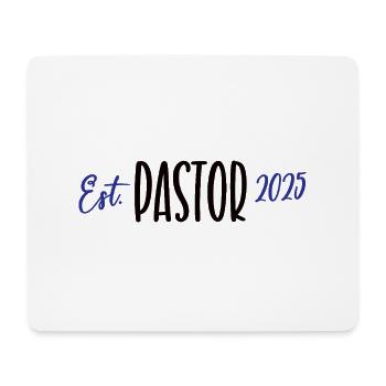 Pastor 2025 Geistlicher Glaube Gott Jesus Kirche - Mousepad (Querformat) - Weiß - Vorne
